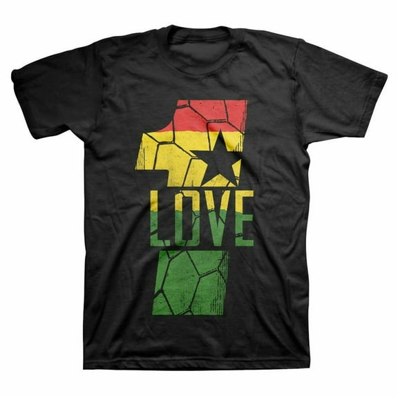 Bob Marley One Love Ghana Black T-Shirt Unisex
