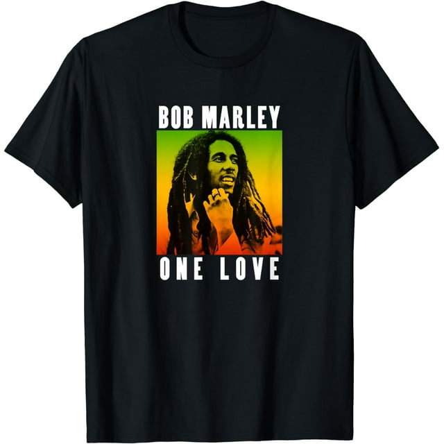 Bob Marley One Love Gradient T-Shirt Graphic For Men And Women Unisex ...