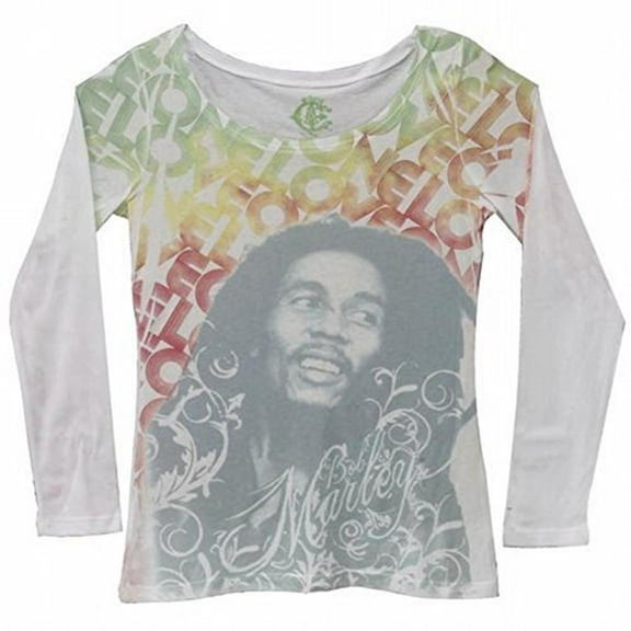 Bob Marley - One Love Juniors Long Sleeve T-Shirt - X-Large
