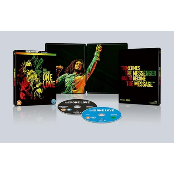 Bob Marley - One Love Limited Edition Steelbook 4K Ultra HD + Blu-Ray Region Free