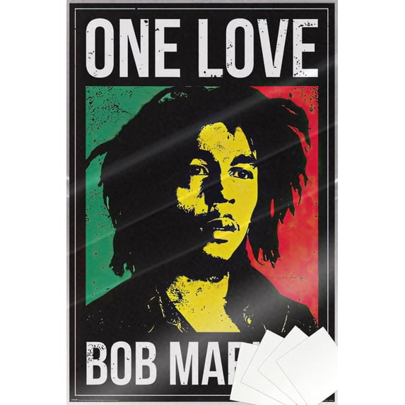 Bob Marley: One Love - Music Movie Poster (Regular Style) (Size: 24" x 36") (Laminated Poster & Strips)