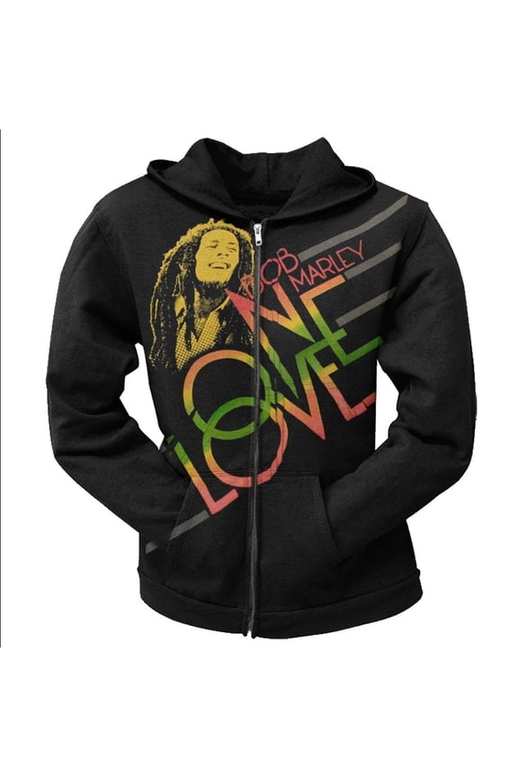 - One Love Smile Juniors Zip Hoodie - Small