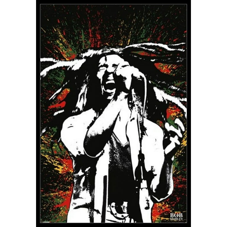 Bob Marley - Paint Splash Laminated & Framed Poster (24 x 36)