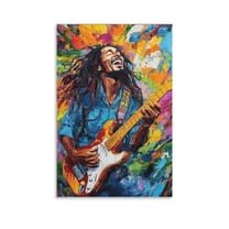 Bob Marley Poster 2 Print Photo Art Painting Canvas Poster Home Decorative Bedroom Modern Decor Posters Gifts 20x30inch(50x75cm)