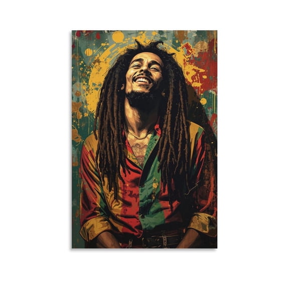 Bob Marley Poster 6 Canvas Wall Art Poster Decorative Bedroom Modern Home Print Picture Artworks Posters 12x18inch(30x45cm)