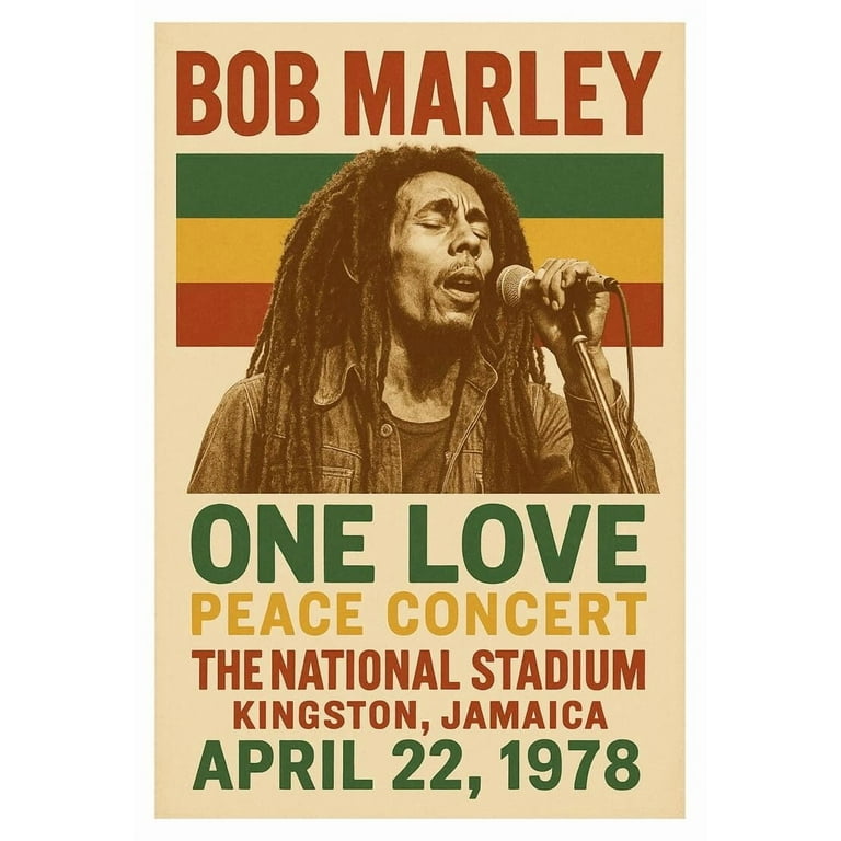 Bob Marley Vintage ポスター Bob Marley Vintage 2000 Rasta Swiss Import Poster 24 X 36