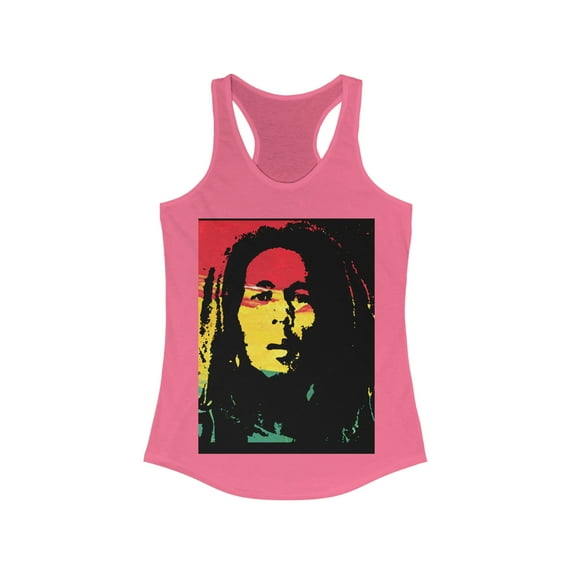 Bob Marley Racerback Tank Top Shirt Fitness Fashion Party Yoga Tank Top