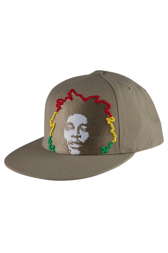 - Rasta Hair Tan Fitted Baseball Cap - 7 3/4