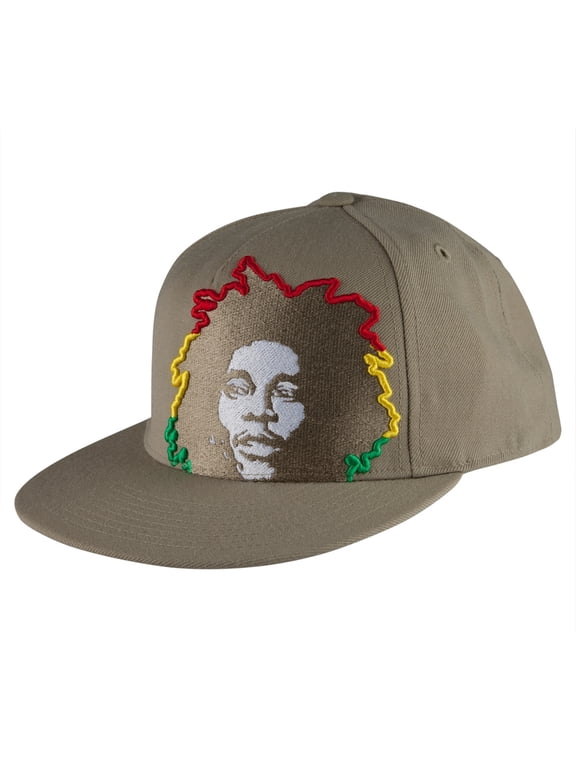 - Rasta Hair Tan Fitted Baseball Cap - 7 3/8