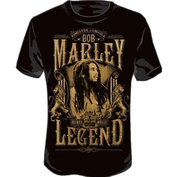 Bob Marley - Rebel Legend Adult T-Shirt