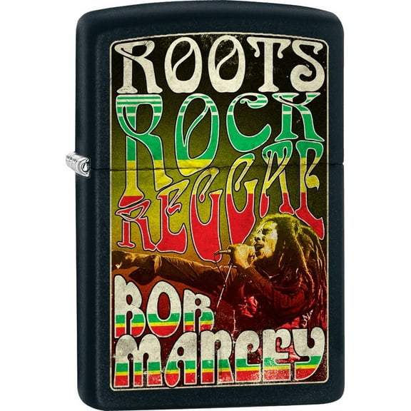 Bob Marley - Roots, Rock, Reggae Street Chrome Zippo Lighter