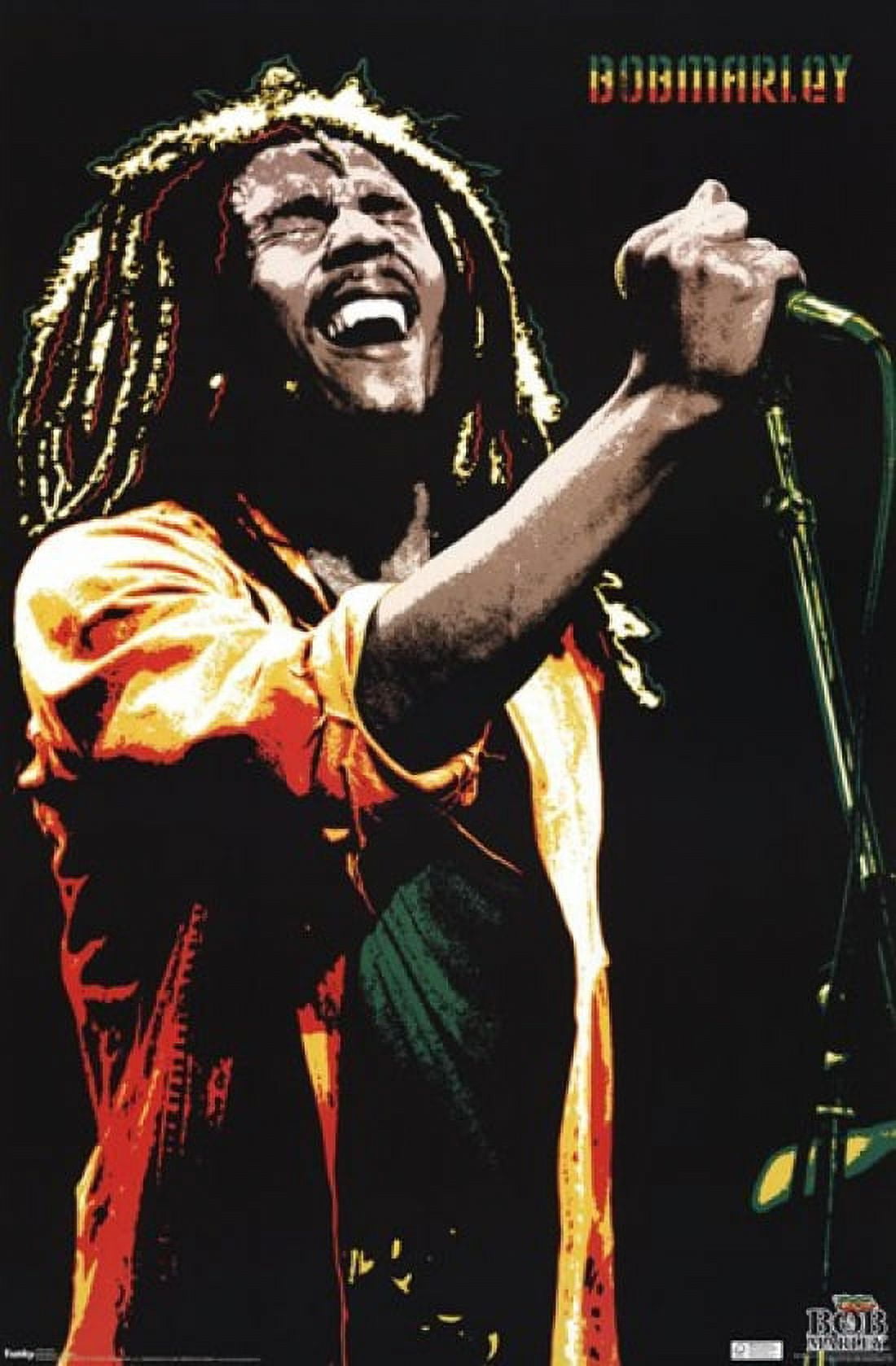 Bob Marley Poster Sepia Jammin' 11 x 14