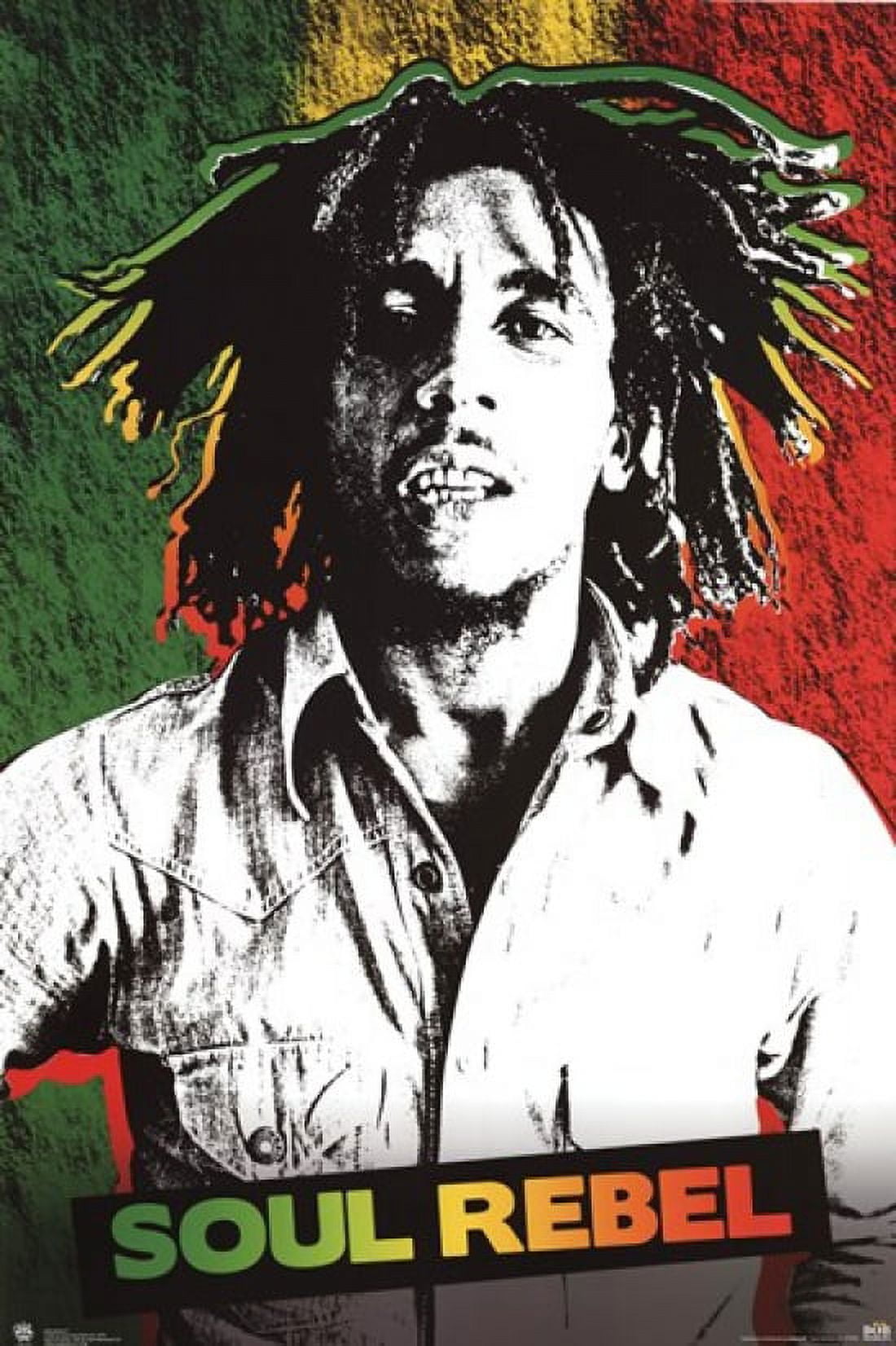 Poster　Bob　Rebel　Laminated　x　Marley　36)　Soul　(24
