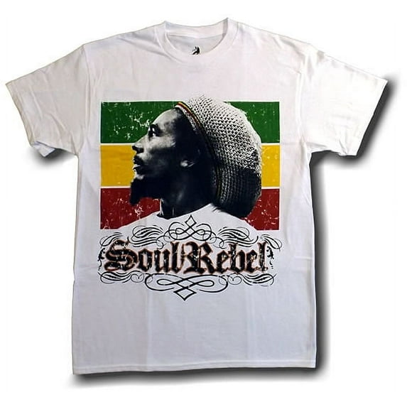 Bob Marley Soul Rebel White T-Shirt Unisex