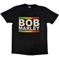 thumbnail image 1 of Bob Marley T Shirt Rasta Band Block Jamaica logo Official Mens Black, 1 of 3