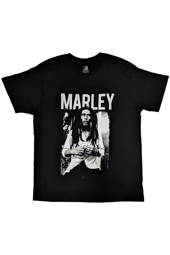 Bob Marley Unisex T-Shirt Black & White (Medium)
