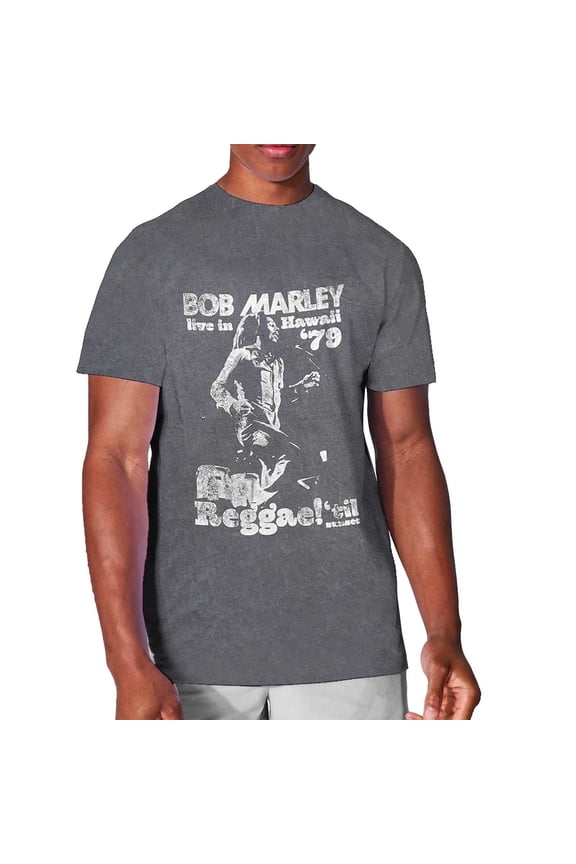 Bob Marley Unisex T-Shirt Hawaii (Wash Collection) (X-Large)