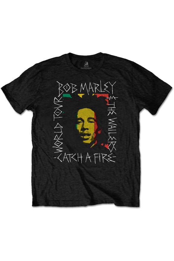 Bob Marley Unisex T-Shirt Rasta Scratch (X-Large)