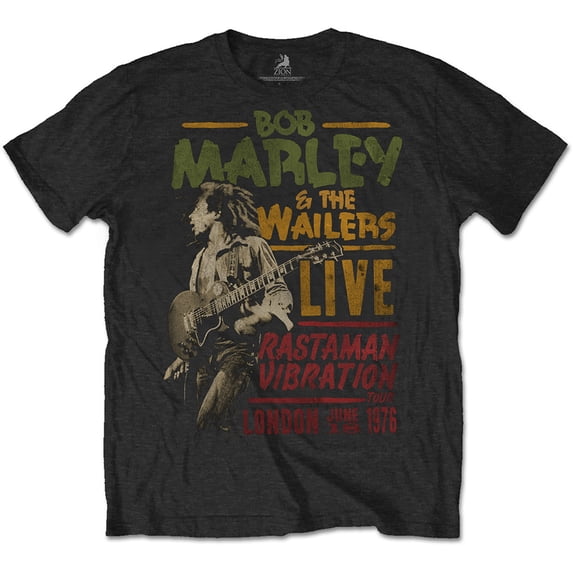 Bob Marley Unisex T-Shirt Rastaman Vibration Tour 1976 (X-Large)