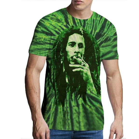 Bob Marley Unisex T-Shirt Smoke (Wash Collection) (Small)