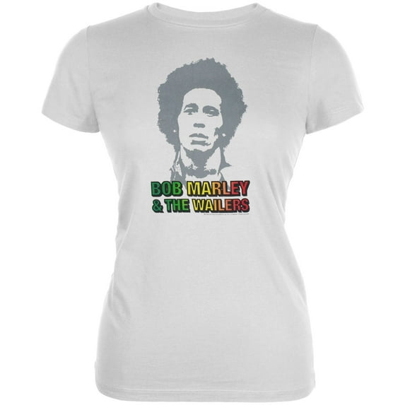 Bob Marley Women's Juniors Bob Wailers Short Sleeve T Shirt