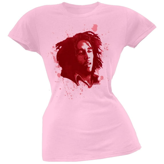 Bob Marley Women's Juniors Deep Vintage Short Sleeve T Shirt