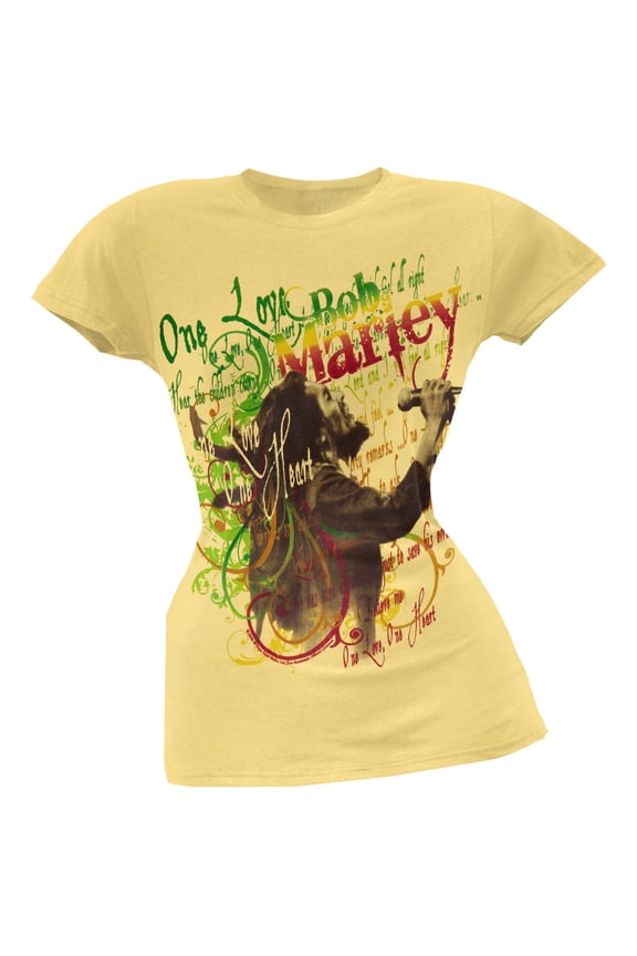 Women's Juniors One Love Lyrics Short Sleeve T Shirt