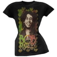 thumbnail image 1 of Bob Marley Women's Juniors One Love Profile In Hearts Short Sleeve T Shirt, 1 of 1