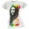 thumbnail image 1 of Bob Marley Women's Juniors One Love Rasta Portrait Short Sleeve T Shirt, 1 of 1