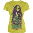 thumbnail image 1 of Bob Marley Women's Juniors Peace Burnout Short Sleeve T Shirt, 1 of 1