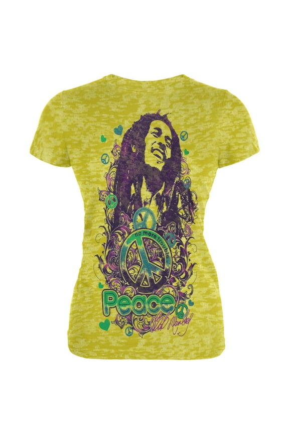 Women's Juniors Peace Burnout Short Sleeve T Shirt