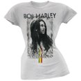 thumbnail image 1 of Bob Marley Women's Juniors Rastaman Vibration Short Sleeve T Shirt, 1 of 1