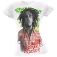 thumbnail image 1 of Bob Marley Women's Juniors Sepia Rasta Short Sleeve T Shirt, 1 of 1