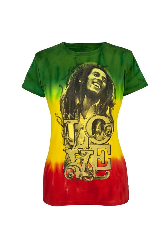 Women's Juniors Smile Tie-Dye Short Sleeve T Shirt