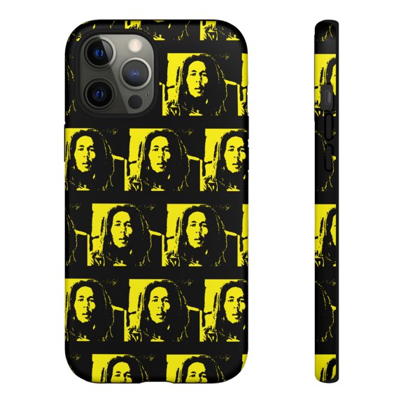 Bob Marley Yellow And Black Tough iPhone 15 Case-iPhone-iPhone Case