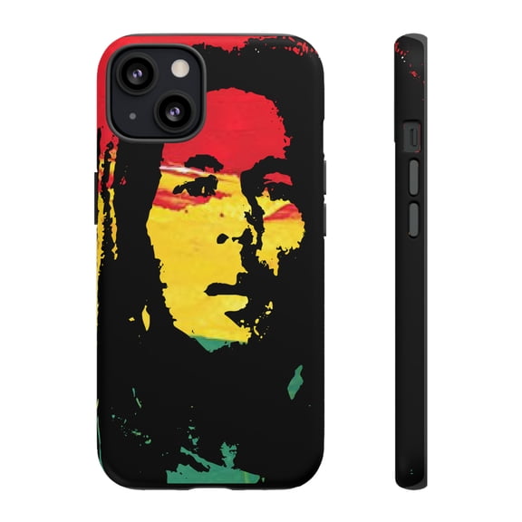 Bob Marley iPhone 15 Case-iPhone-iPhone Case-Rasta Colors iPhone Case