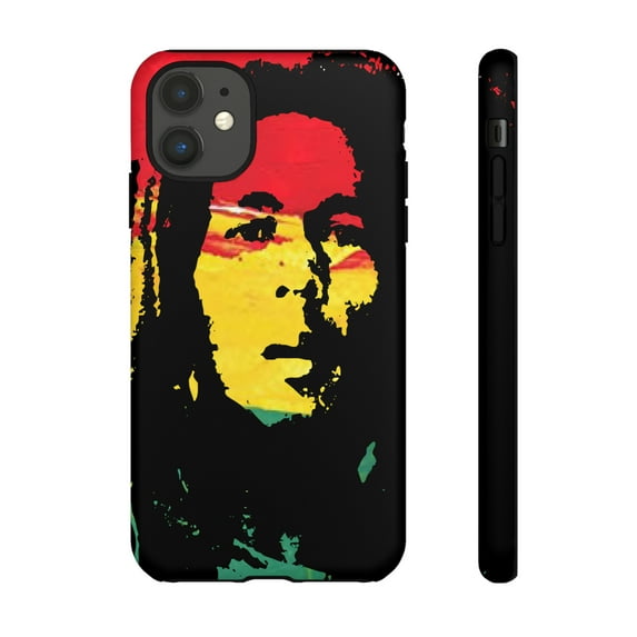 Bob Marley iPhone 15 Case-iPhone-iPhone Case-Rasta Colors iPhone Case