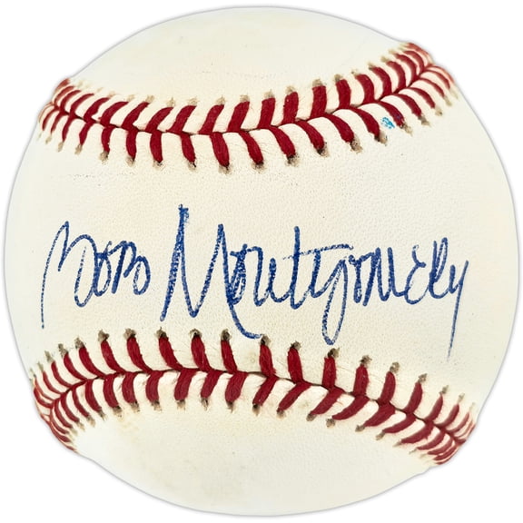 Bob Montgomery Autographed Official AL Baseball Boston Red Sox Beckett BAS QR #BR51093