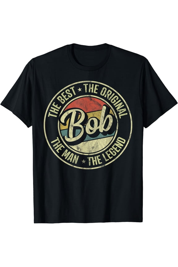 Bob Personal Name First Name Retro Bob T-Shirt