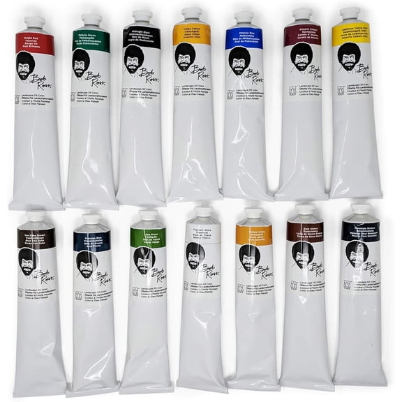 Bob Ross 200ML Landscape Oil Paints Full Set of 14 Signature Colors