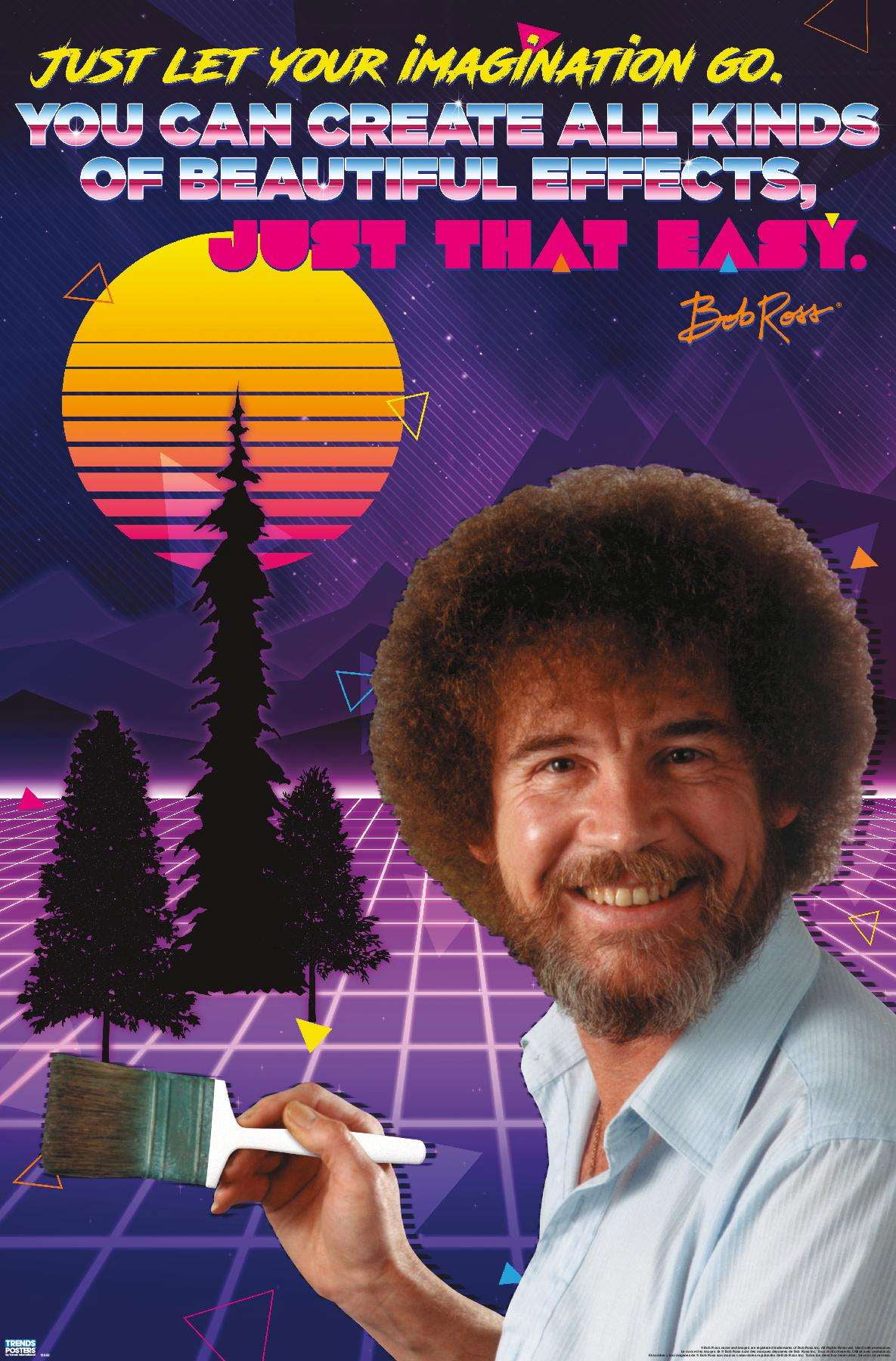 Bob Ross - 80s Wall Poster, 22.375