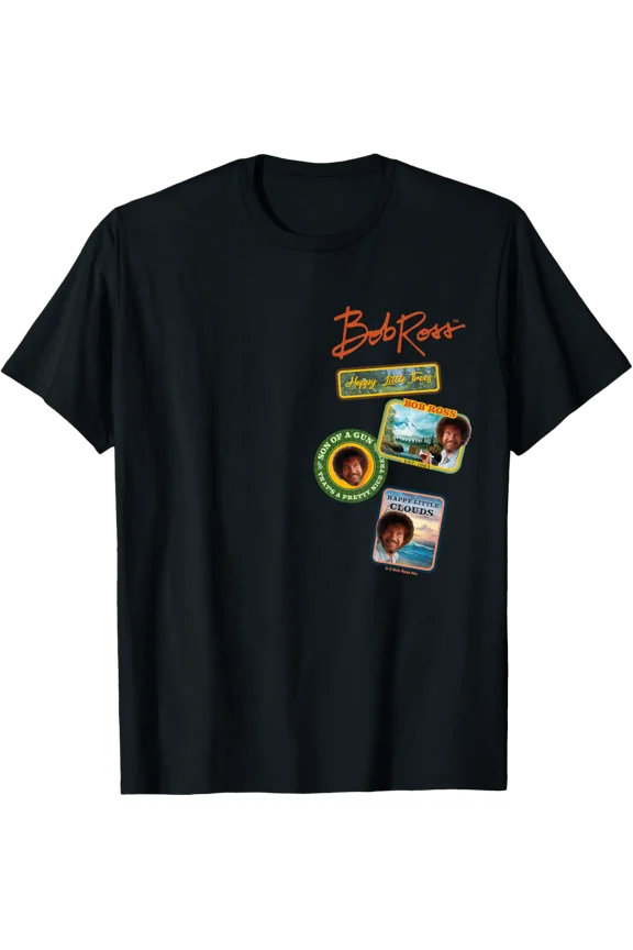 Bob Ross Badging T-Shirt