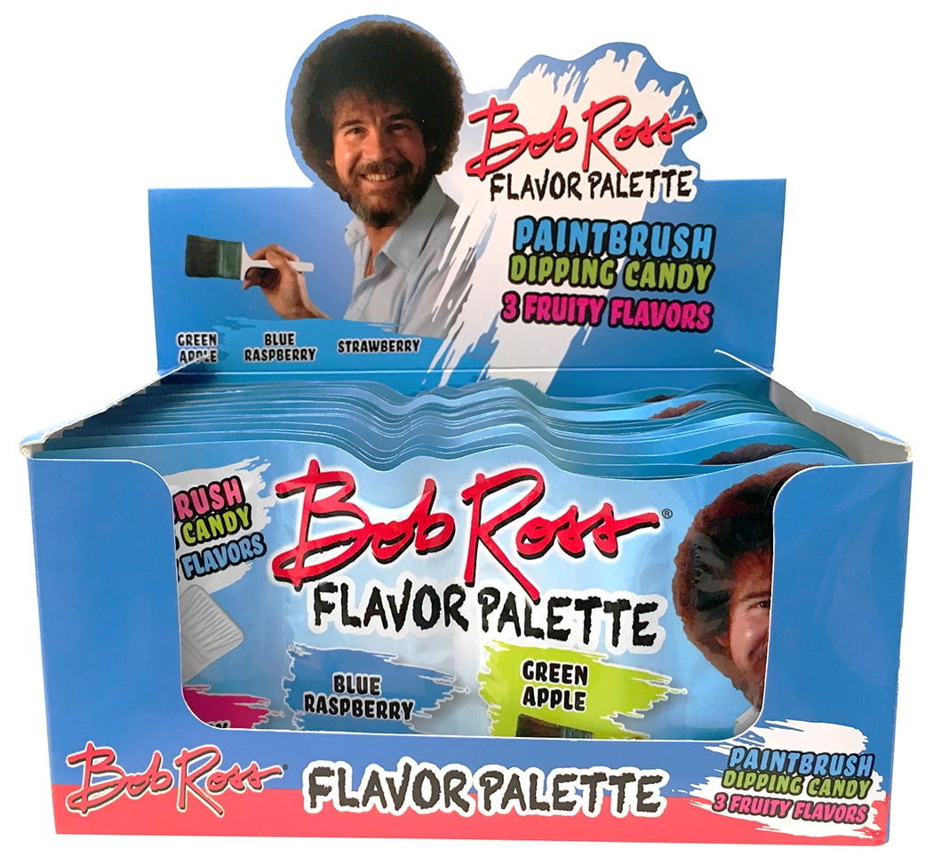 Bob Ross Flavor Palette Paintbrush Dipping Candy, 3 Fruity Flavors