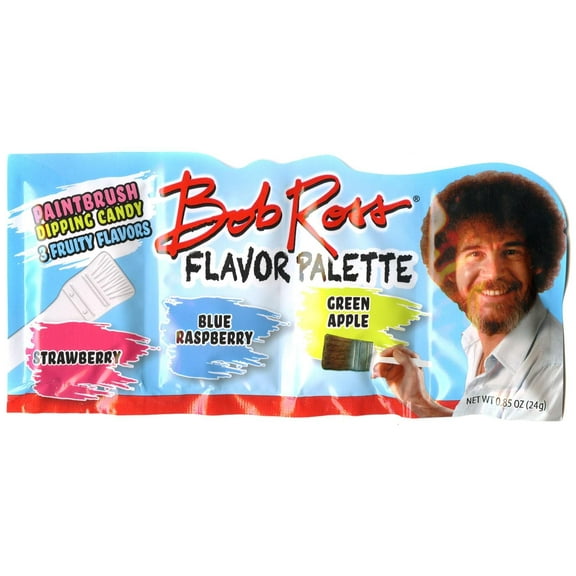 Bob Ross Flavor Palette Paintbrush Dipping Fruity Candy