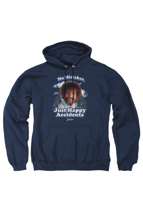 Happy Clouds Adult Pull-Over Hoodie, Navy, Small