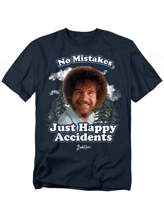 Happy Clouds Unisex Adult T Shirt, Navy, Medium