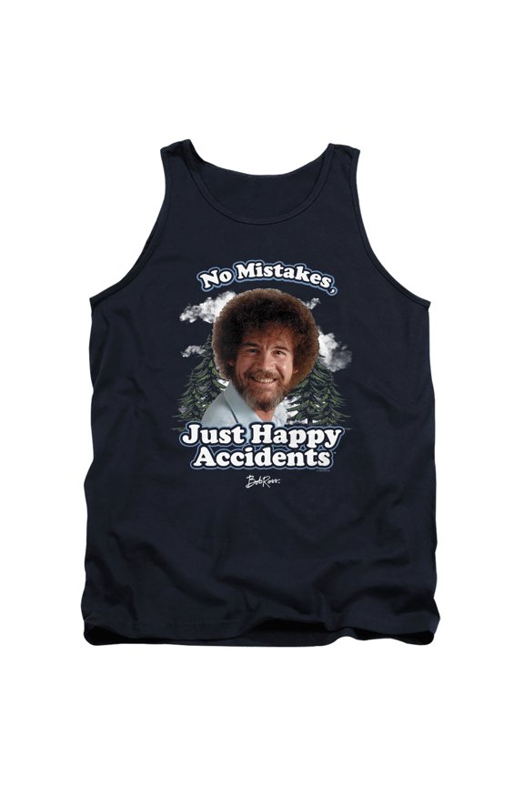 Happy Clouds Unisex Adult Tank Top, Navy, Small