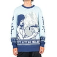 thumbnail image 1 of Bob Ross Happy Little Holidays Blue Ugly Christmas Sweater, 1 of 3