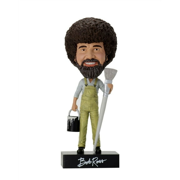 The Joy of Painting 7" Bob Ross Head Knocker Bobblehead, by NECA
