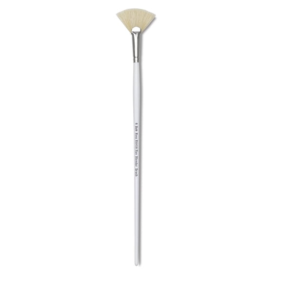 Bob Ross Hog Bristle Brush - Fan Blender, Size 6